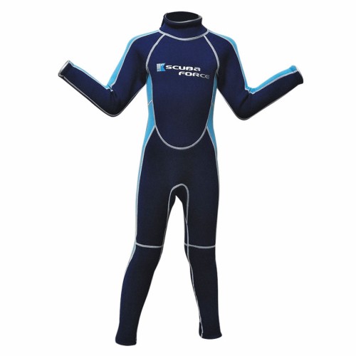 Στολή κολύμβησης - κατάδυσης SCUBA FORCE Saily Junior 3mm - μαύρο / μπλε