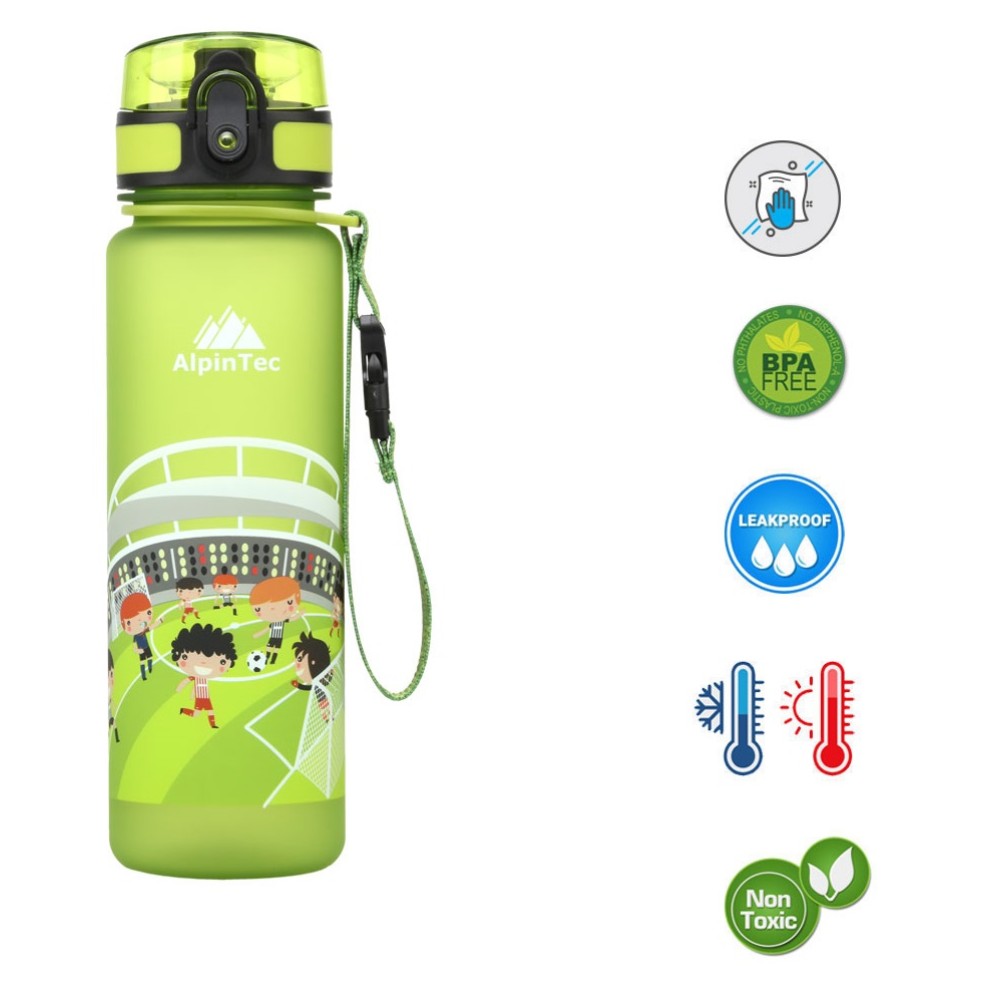 Παγούρι ALPINTEC 500ml Football Kids - πράσινο
