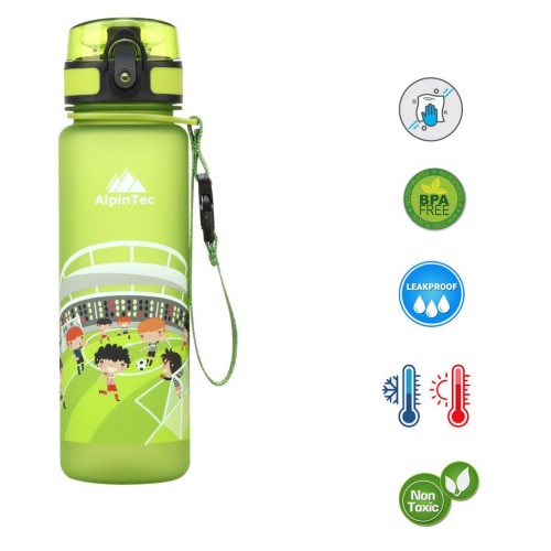 Παγούρι ALPINTEC 500ml Football Kids - πράσινο