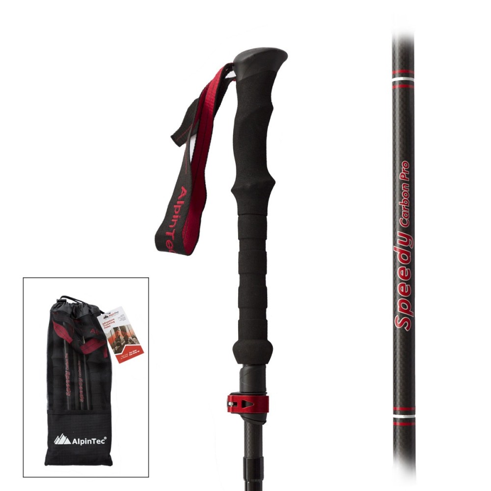 Μπατόν ALPITEC Πεζοπορίας Speedy Carbon (ζεύγος)