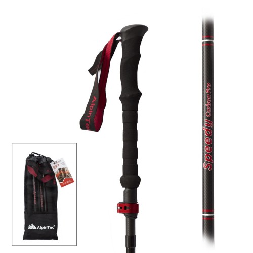 Μπατόν ALPITEC Πεζοπορίας Speedy Carbon (ζεύγος)