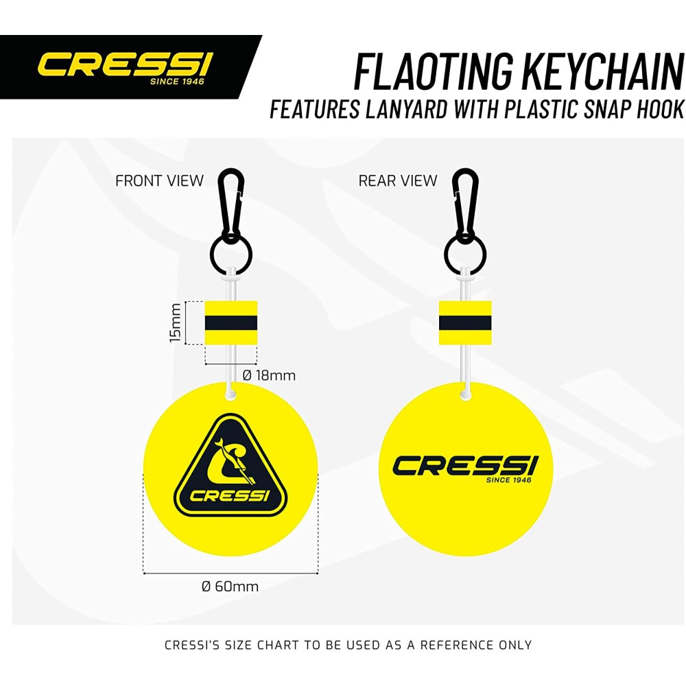 Μπρελόκ Cressi Floating Κίτρινο