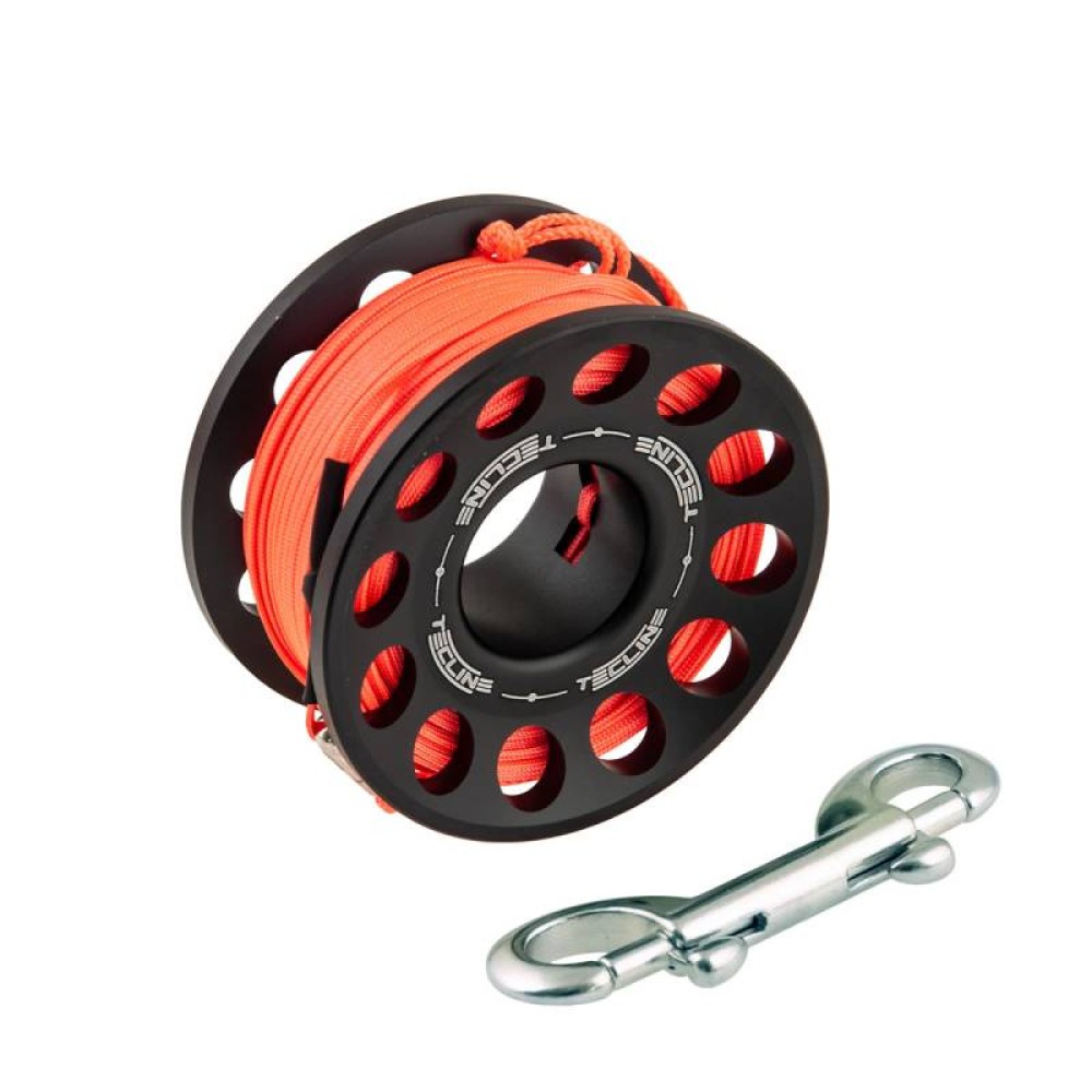 TECLINE SPOOL ΑΛΟΥΜΙΝΙΟΥ 30m // ΜΑΥΡΟ