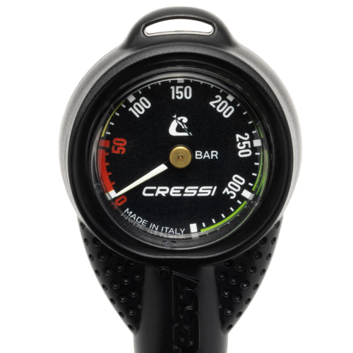 ΜΑΝΟΜΕΤΡΟ CRESSI MINI SPG w/ RUBBER HOUSING VALE 300 C BLACK (BAR)