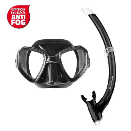 SALVIMAR MORPHEUS ANTIFOG SET // ΜΑΥΡΟ