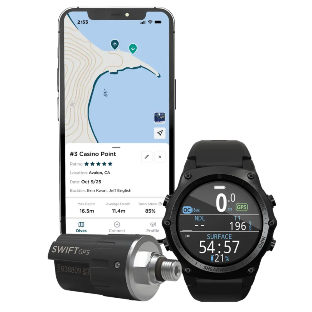 New Shearwater Swift GPS ΠΟΜΠΟΣ ΚΑΤΑΔΥΣΗΣ