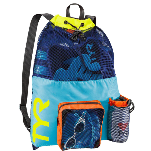 TYR 40L BIG MESH MUMMY BACKPACK // ΜΠΛΕ-ΚΙΤΡΙΝΟ