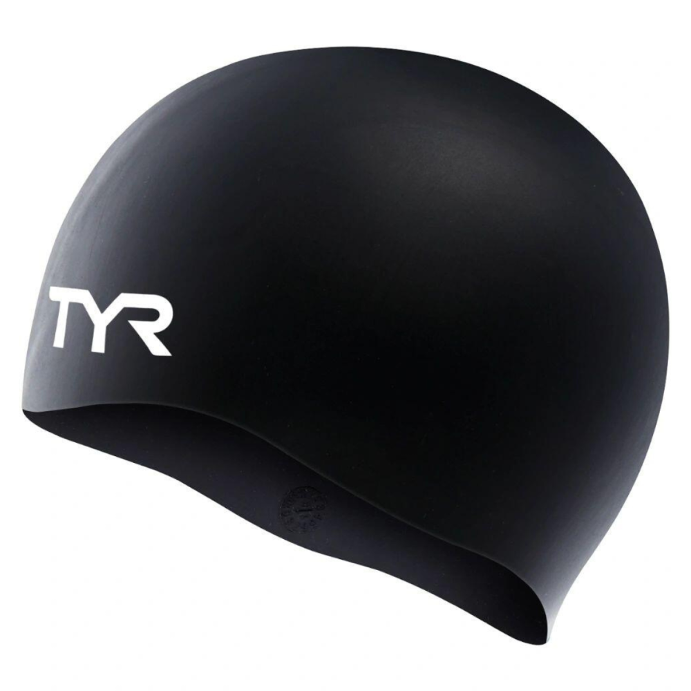 TYR ADULT SILICONE WRINKLE-FREE SWIM CAP // ΜΑΥΡΟ