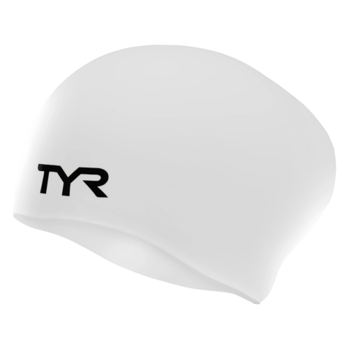 TYR ADULT LONG HAIR SILICONE WRINKLE-FREE SWIM CAP  // ΑΣΠΡΟ