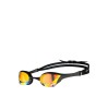 Αγωνιστικά Γυαλιά Κολύμβησης Arena Cobra Ultra Swipe Mirror Racing Goggles Yellow Copper/Black 002507-350 - Μαύρο