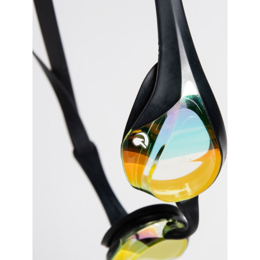Αγωνιστικά Γυαλιά Κολύμβησης Arena Cobra Ultra Swipe Mirror Racing Goggles Yellow Copper/Black 002507-350 - Μαύρο