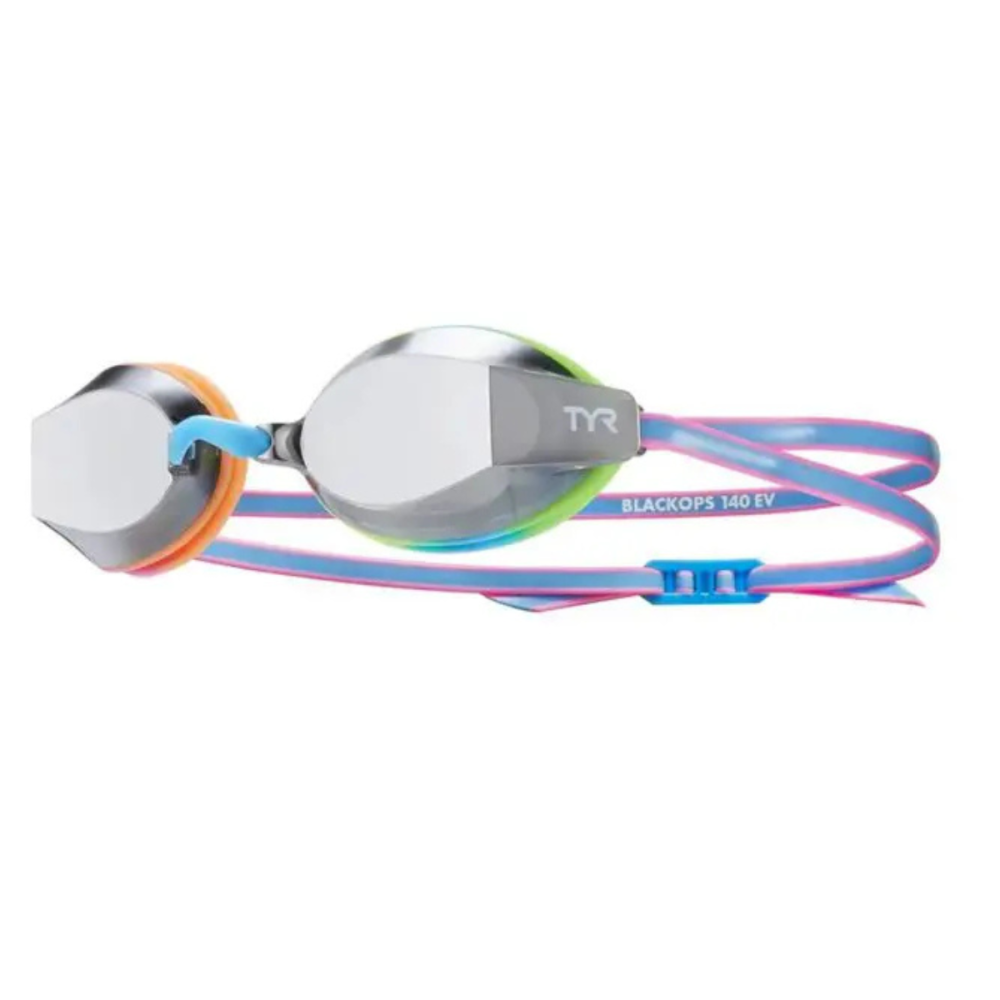 TYR YOUTH BLACK OPS 140 EV MIRRORED RACING GOGGLES // ΑΣΗΜΙ-ΜΠΛΕ-ΡΟΖ