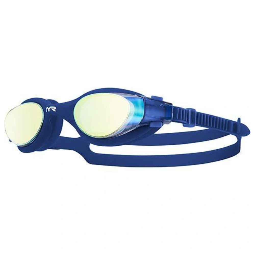 TYR ADULTS VESI MIRRORED GOGGLES // GOLD-NAVY