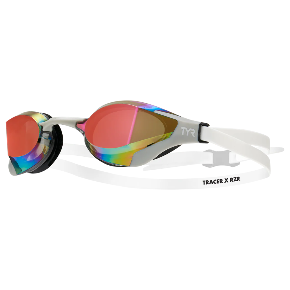 TYR ADULT TRACER-X RZR MIRRORED RACING // ΓΚΡΙ-ΛΕΥΚΟ