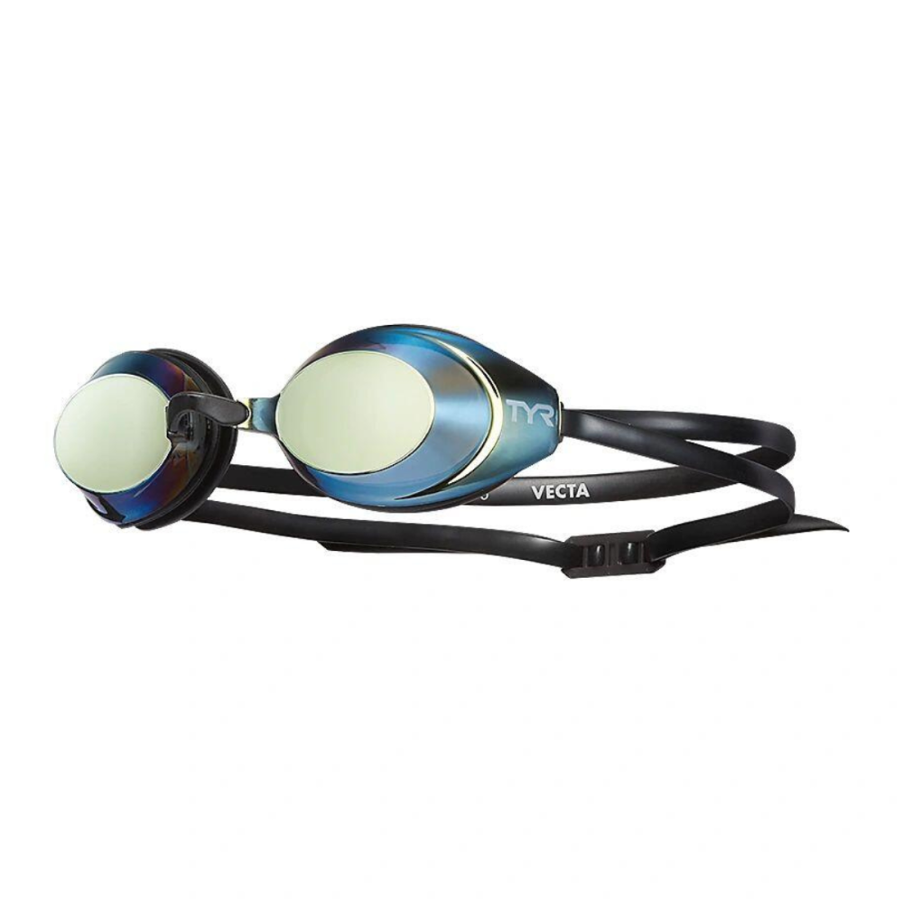 TYR ADULT VECTA MIRRORED RACING GOGGLES // GOLD-BLACK-BLACK