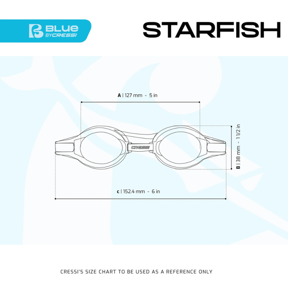 ΠΑΙΔΙΚΑ ΓΥΑΛΑΚΙΑ CRESSI STARFISH ΠΡΑΣΙΝΟ-AZURE (2-7ετών)