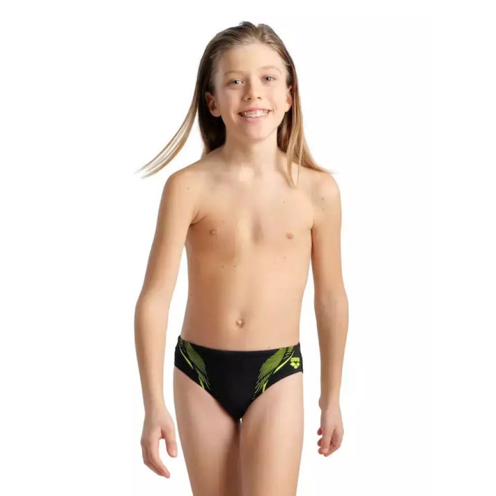 ΠΑΙΔΙΚΟ - ΕΦΗΒΙΚΟ ΜΑΓΙΟ ARENA SWIM BRIEFS GRAPHIC // Μαύρο-Πράσινο