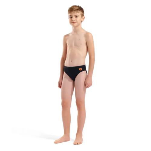 Παιδικό μαγιό ARENA Bright Swim Briefs // Μαύρο-Πορτοκαλί