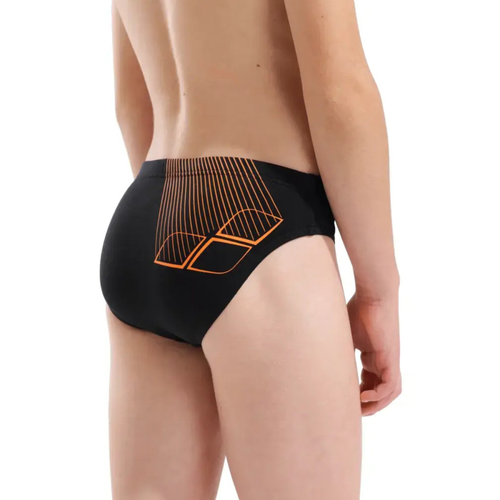 Παιδικό μαγιό ARENA Bright Swim Briefs // Μαύρο-Πορτοκαλί