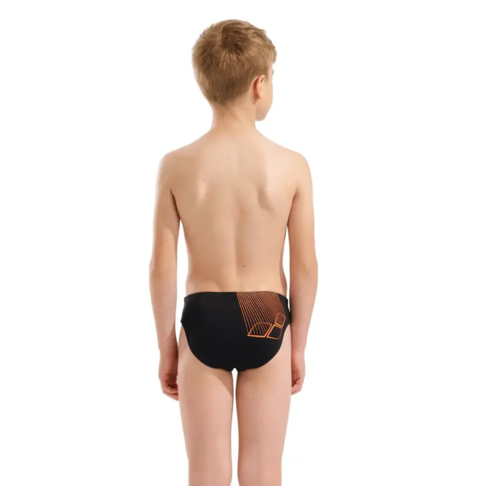 Παιδικό μαγιό ARENA Bright Swim Briefs // Μαύρο-Πορτοκαλί
