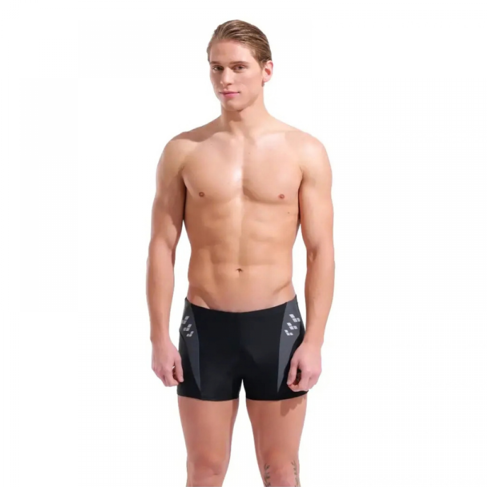 ΑΝΔΡΙΚΟ ΜΑΓΙΟ ARENA M STEPLOGO SHORT // BLACK-ASPHALT
