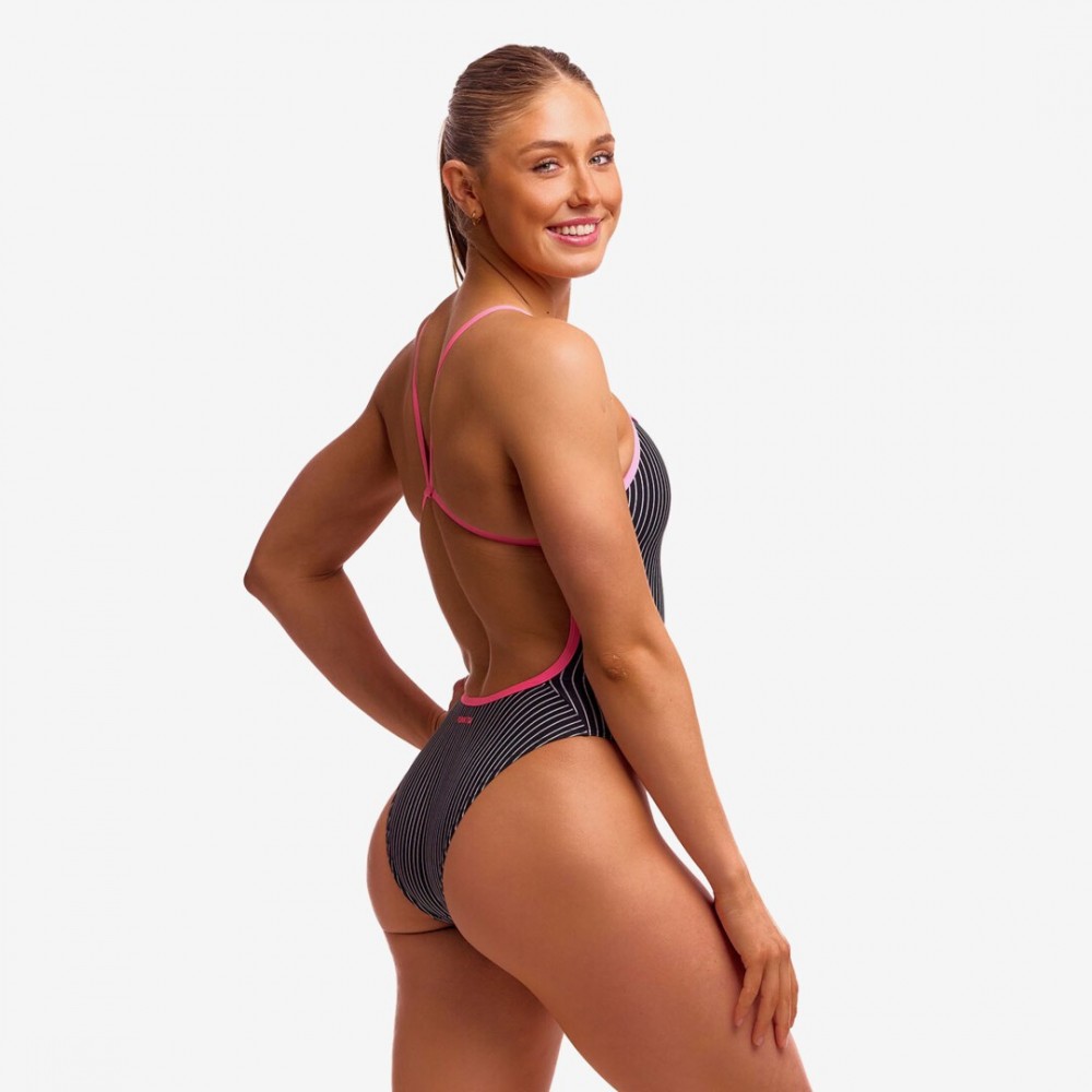 Γυναικείο μαγιό ολόσωμο FUNKITA Diamond Secure One Piece - Pin Stripe
