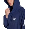 Μπουρνούζι ARENA Team Stripe 100% βαμβάκι - Navy Μπλε