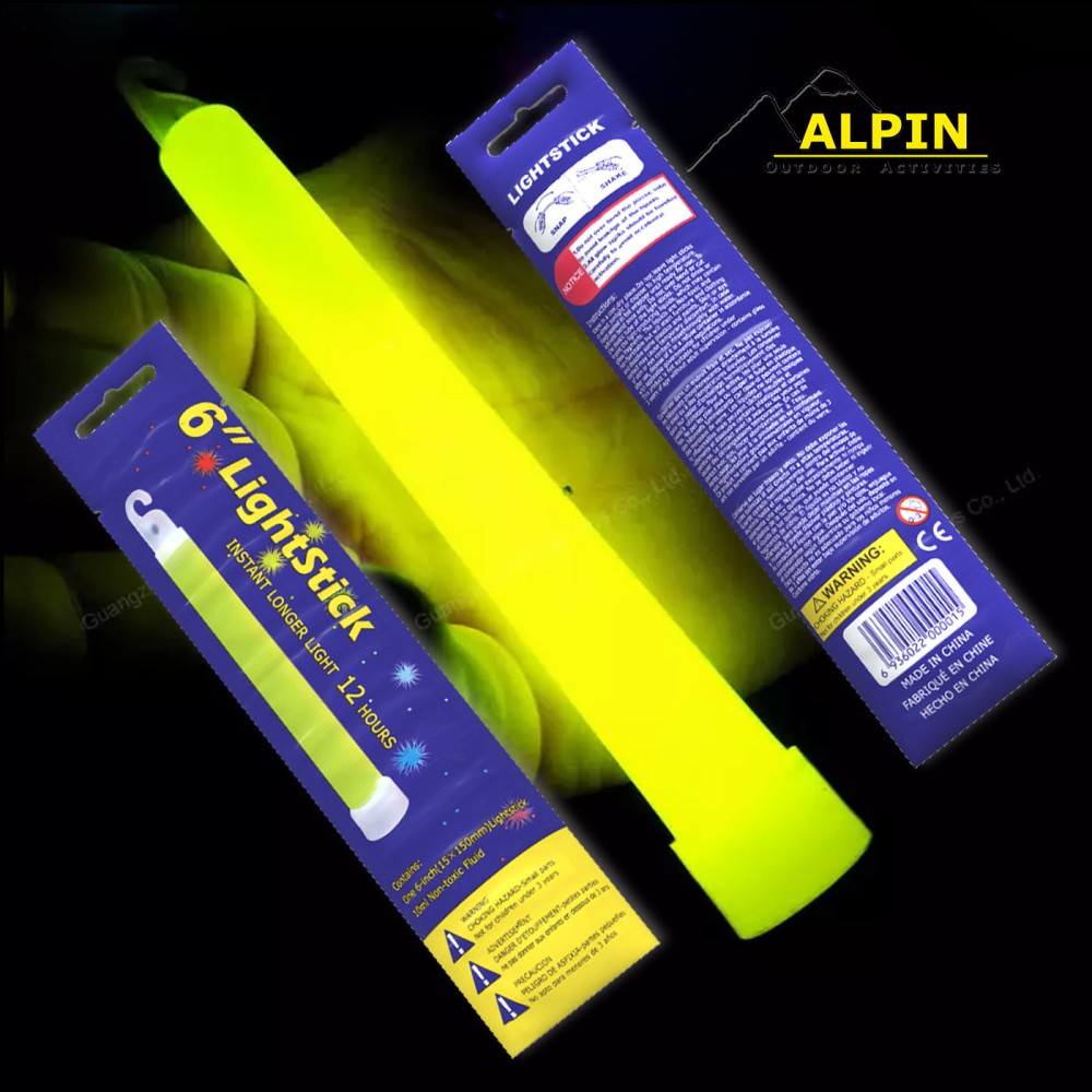 Χημικό Φως ALPIN STICK 15x150mm ΚΙΤΡΙΝΟ