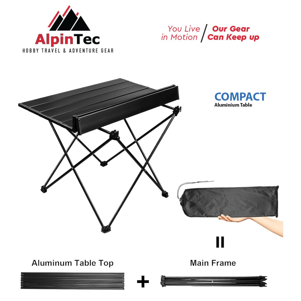 AlpinTec Foldable Τραπεζάκι Αλουμινίου Compact