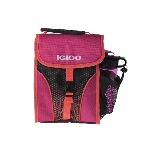 ΤΣΑΝΤΑ-ΨΥΓΕΙΟ IGLOO με παγούρι Lunch Bag // Ροζ