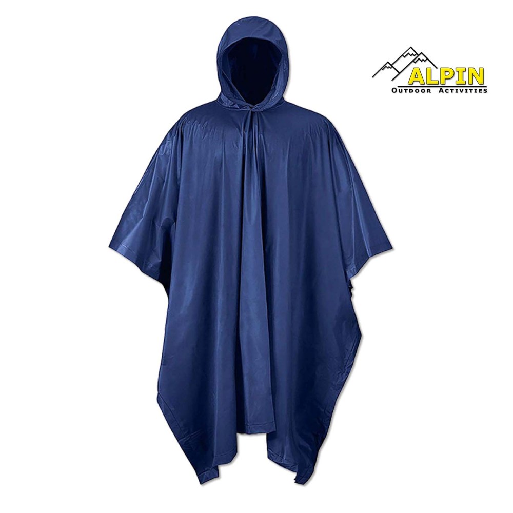 Alpin PVC Αδιάβροχο Poncho // Μπλε