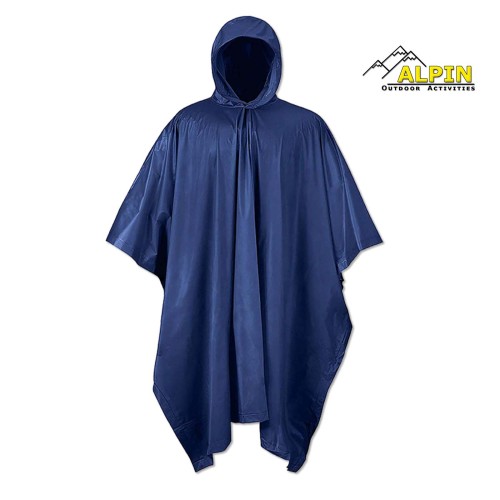 Alpin PVC Αδιάβροχο Poncho // Μπλε