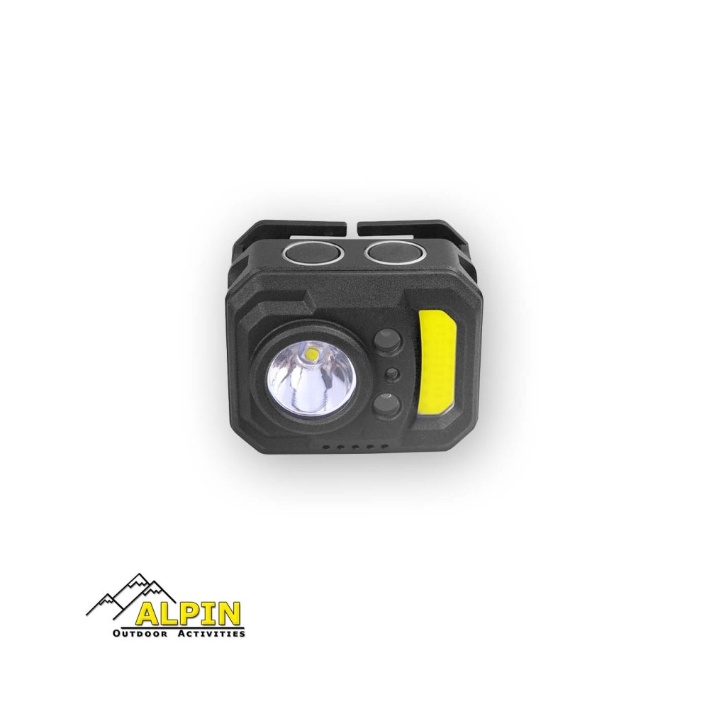 Φακος κεφαλης ALPIN Ελαφρύς Sensor 350lm,Κοκκινο+UV Cob