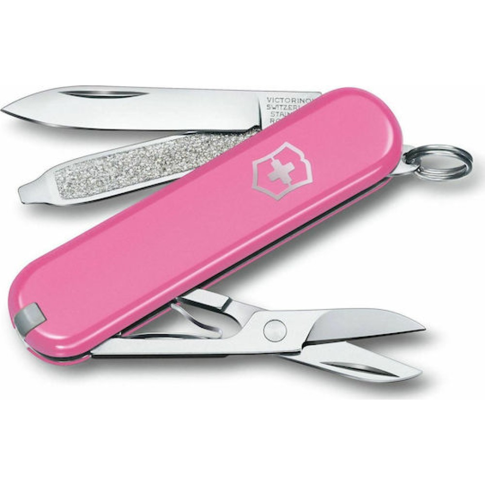 Ελβετικός Σουγιάς VICTORINOX Classic SD Ροζ 58mm 0.6223.51