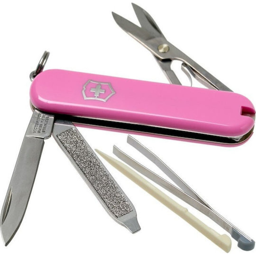 Ελβετικός Σουγιάς VICTORINOX Classic SD Ροζ 58mm 0.6223.51