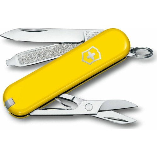 Ελβετικός Σουγιάς VICTORINOX Classic SD Κίτρινο 58mm 0.6223.8