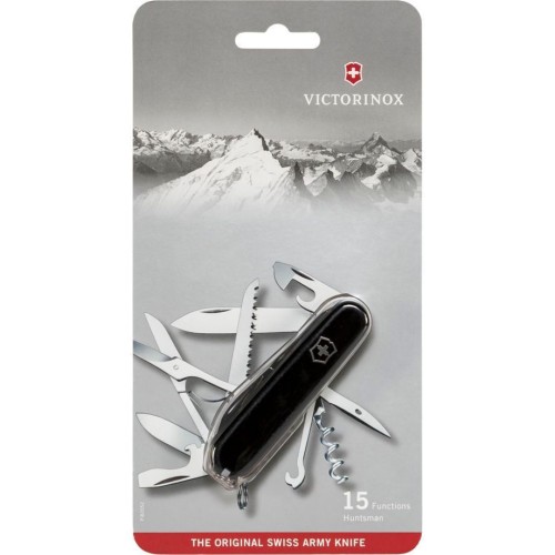 Ελβετικός Σουγιάς VICTORINOX Huntsman 1.3713.3B1 // Μαύρος - Blister