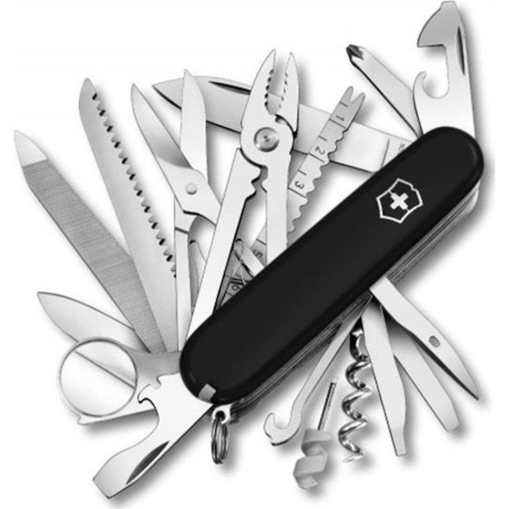 Ελβετικός σουγιάς VICTORINOX Swisschamp 1.6795.3 // Μαύρος