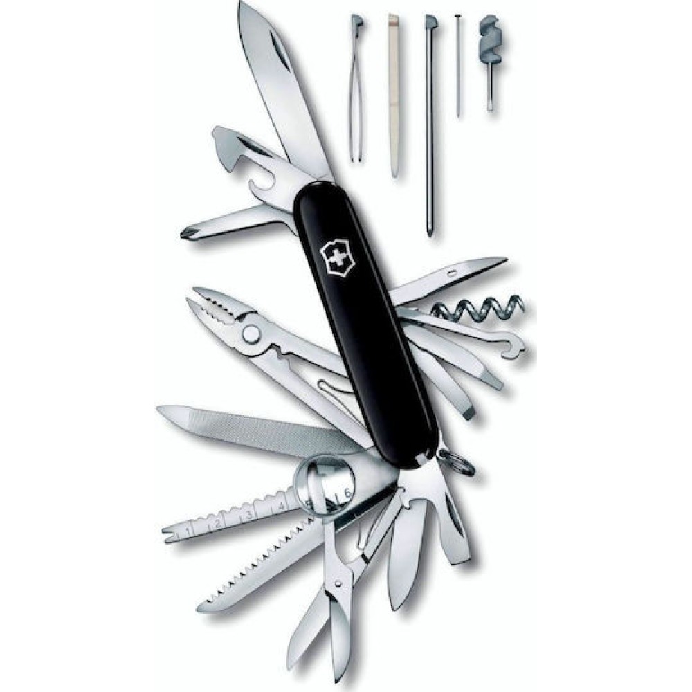 Ελβετικός σουγιάς VICTORINOX Swisschamp 1.6795.3 // Μαύρος