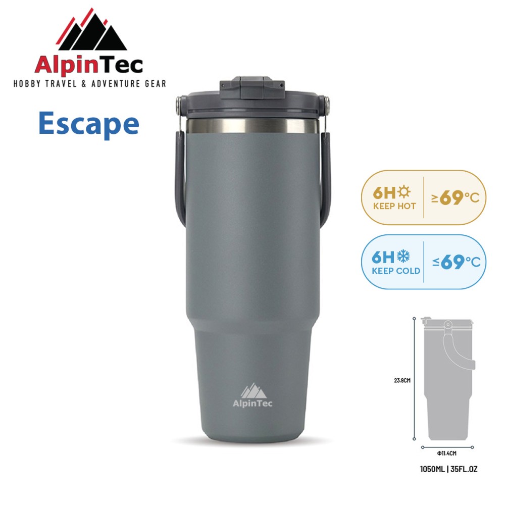 Θερμός ALPINTEC Escape 1050ml - Γκρι
