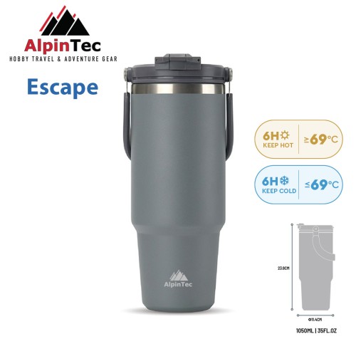 Θερμός ALPINTEC Escape 1050ml - Γκρι
