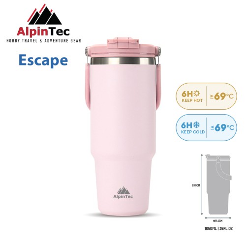 Θερμός ALPINTEC Escape 1050ml - Ροζ
