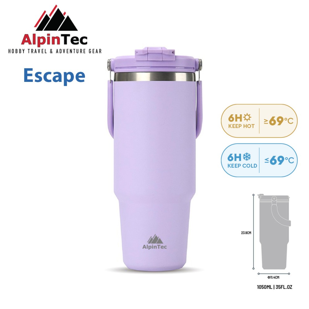 Θερμός ALPINTEC Escape 1050ml - Μωβ