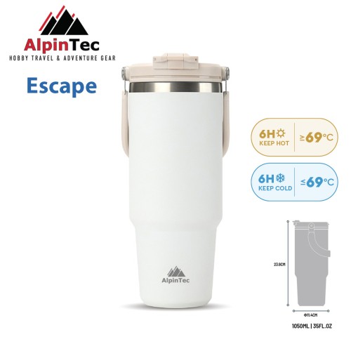 Θερμός ALPINTEC Escape 1050ml - Άσπρο
