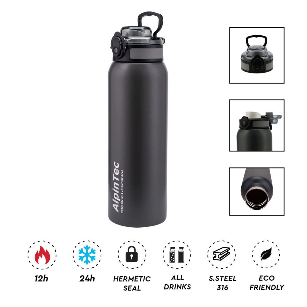 Θερμός ALPINTEC Wayfarer 1000ml - Γκρι
