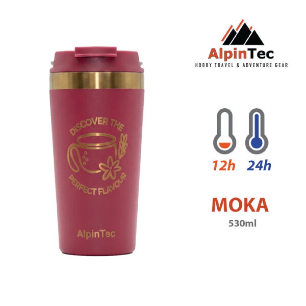 Θερμός ALPINTEC Moka 600ml - Κόκκινο