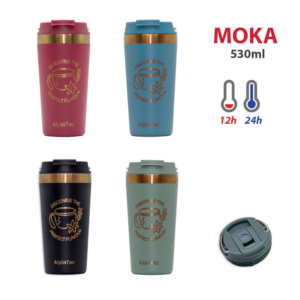 Θερμός ALPINTEC Moka 600ml - Κόκκινο