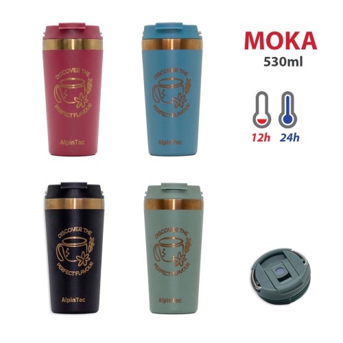 Θερμός ALPINTEC Moka 600ml - Κόκκινο