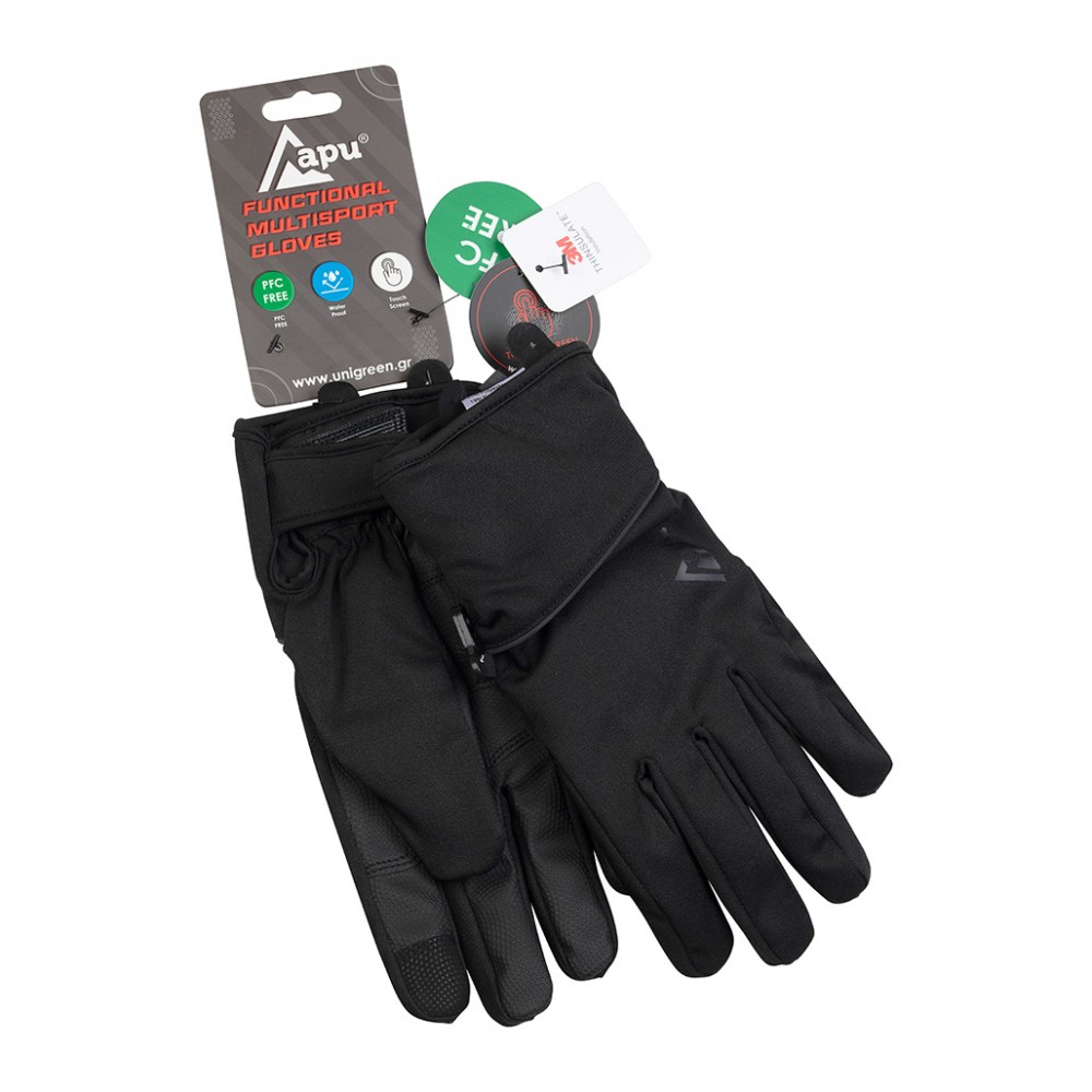 Γάντια APU Highlander Waterproof - Black