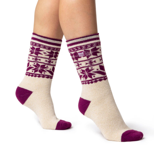 Γυναικείες ΚΑΛΤΣΕΣ HEAT HOLDERS Lite Jacquard Stripe Socks // Whitebirk